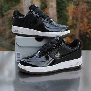 Nike Air Force 1 ’07 Low Black Silver Men’s Size 9